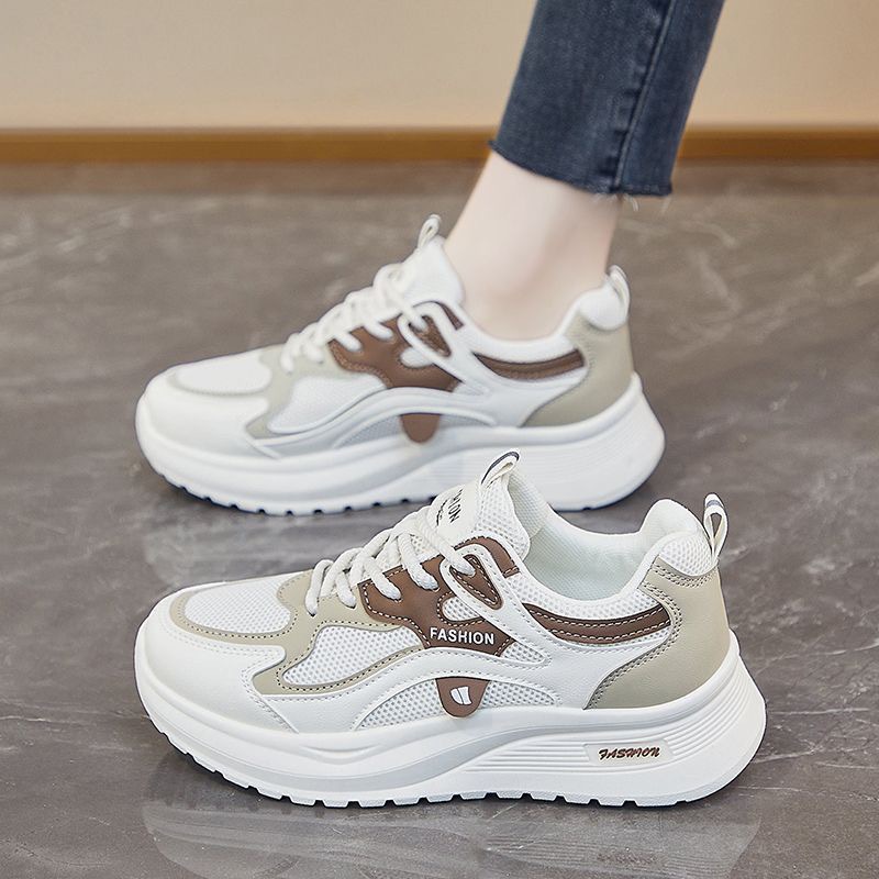 Running Shoes Lightweight - รองเท้ากีฬาตาข่ายระบายอากาศสำหรับผู้หญิง รุ่นใหม่ปี 2026 รองเท้าสไตล์ Dad Shoes