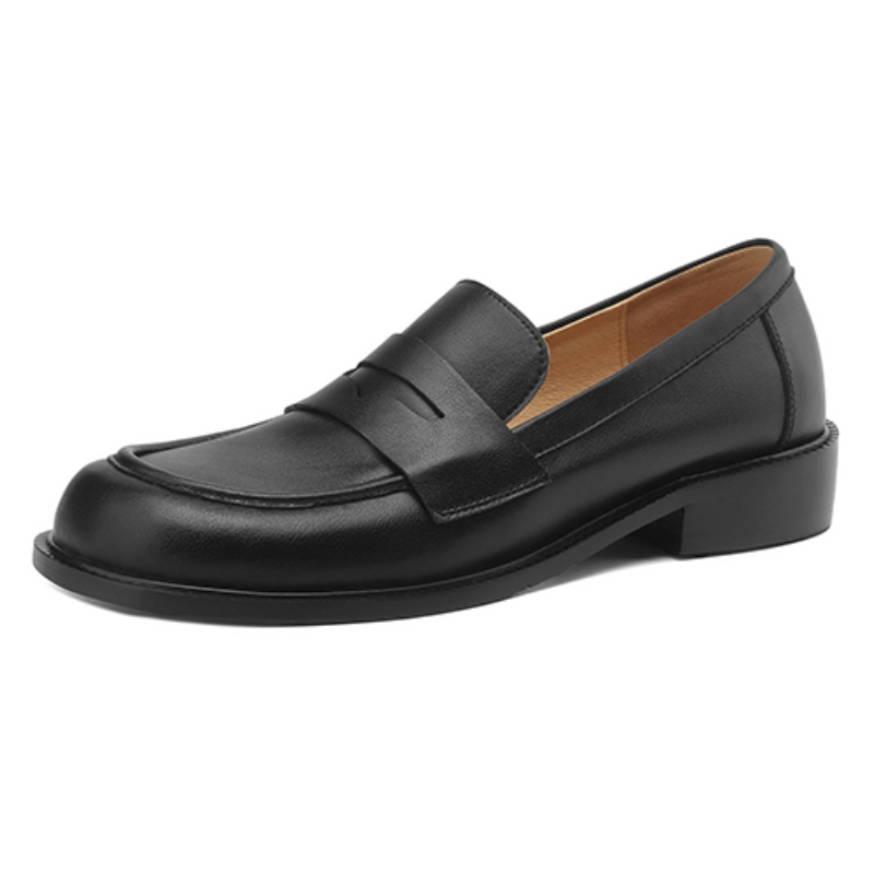 Men'S Shoes Comfortable Walking - รองเท้าอ็อกซ์ฟอร์ดสำหรับผู้หญิง หนังแท้ ดีไซน์เนอร์ รองเท้าส้นเตี้ย รองเท้าลำลอง รองเท้าเดินสบายๆ