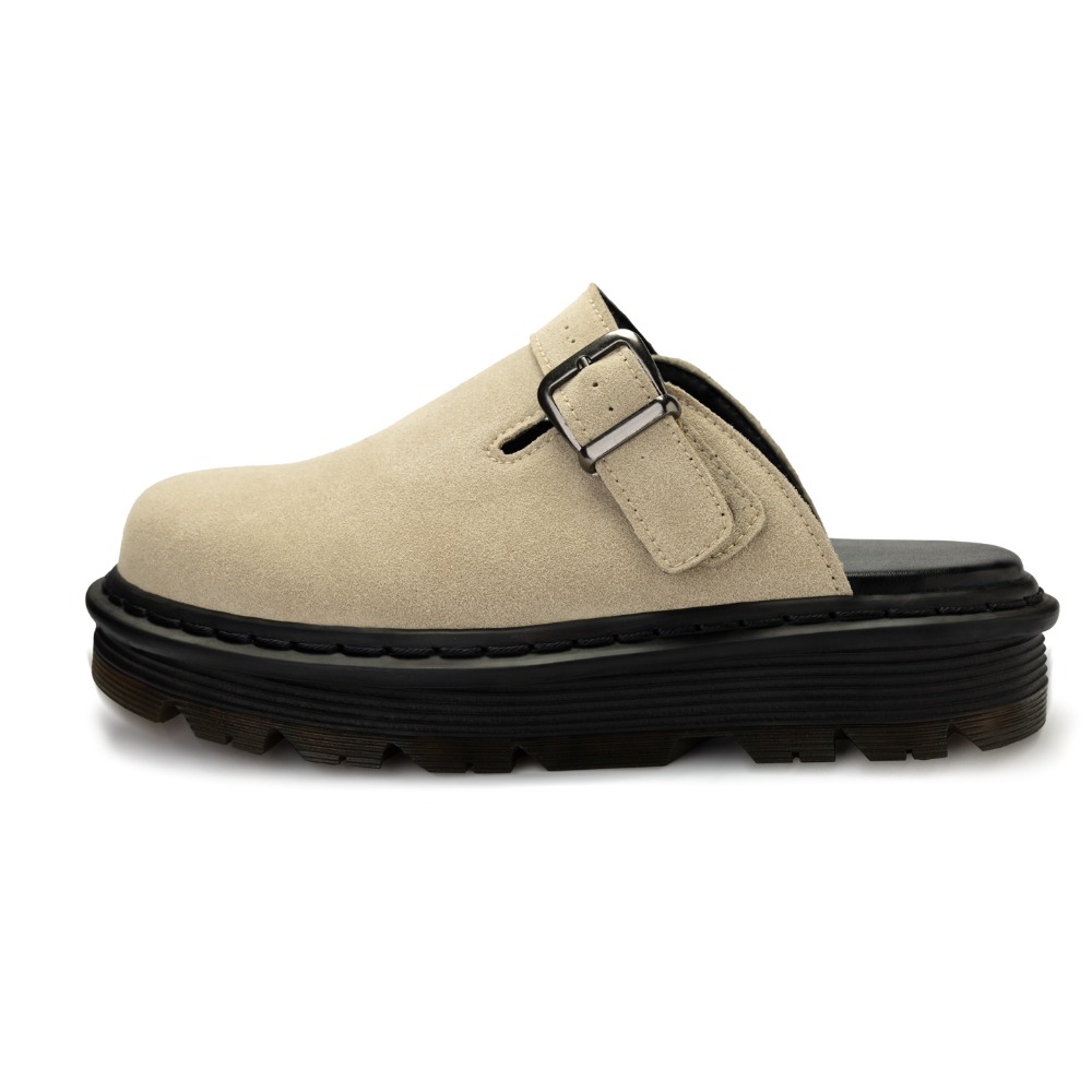 Men'S Shoes For Suits - รองเท้าแตะกลางแจ้งสำหรับผู้หญิงและผู้ชาย หนังวัวแท้ หัวมน สายรัดด้านหลังพร้อมหัวเข็มขัด พื้นรองเท้าเย็บมือ รองเท้าผู้หญิงทำมือ