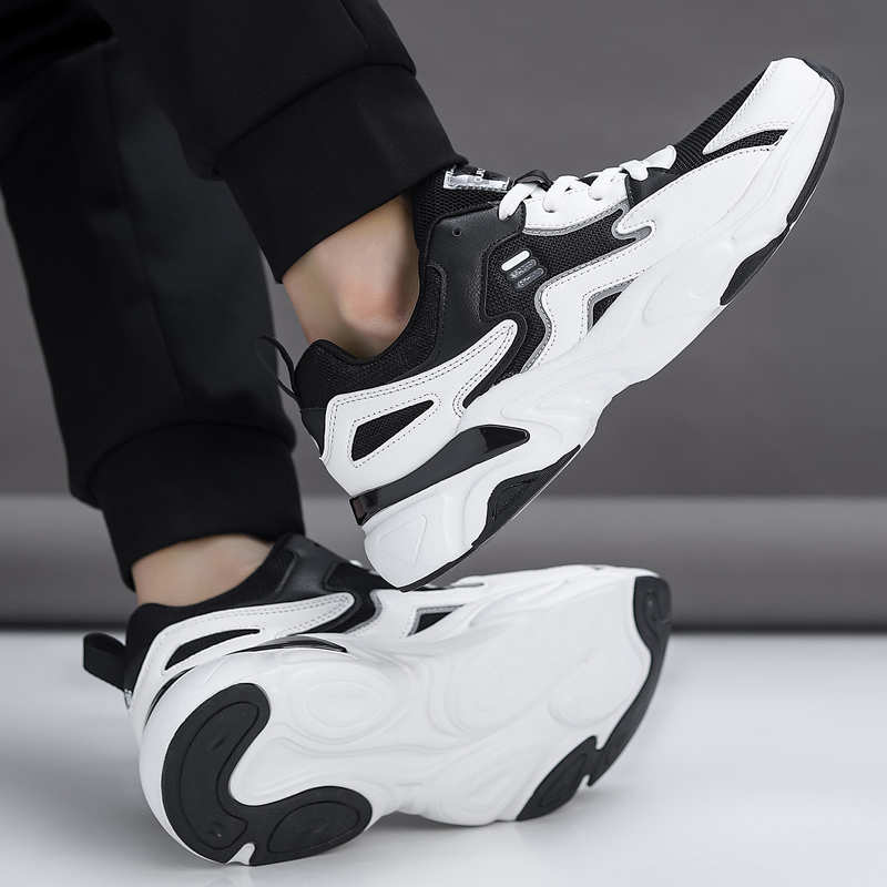Men'S Shoes Comfortable Walking - รองเท้าผ้าใบแฟชั่นลำลองสำหรับผู้ชาย ระบายอากาศได้ดี ผ้าตาข่าย แบบผูกเชือก น้ำหนักเบา กันลื่น