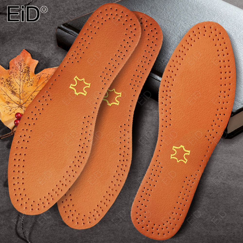 Men Shoes Outlet - คุณภาพสูงหนัง Insoles Breathable สําหรับชายธุรกิจรองเท้าระงับกลิ่นกายรองเท้า Insole Pads