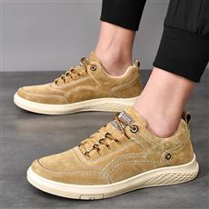 Men Shoes Designer - รองเท้าผ้าใบผู้ชายสไตล์มินิมอล สวมใส่สบาย ดีไซน์แบบสวม พื้นรองเท้านุ่ม เหมาะสำหรับใส่เดินเล่นทุกวัน
