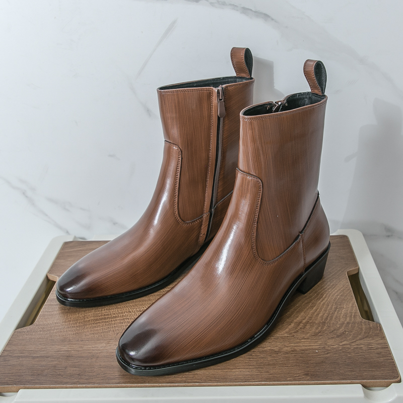 รองเท้าบูทหุ้มข้อคลาสสิก สวมใส - Men Shoes Designer บทวิจารณ์และราคา