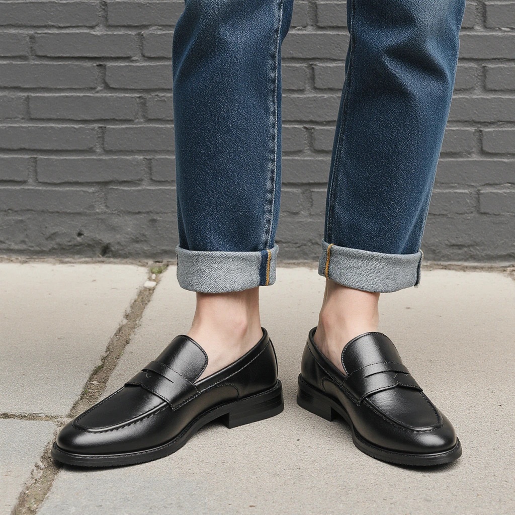 รองเท้าโลฟเฟอร์สีดำสำหรับผู้ชา - Men'S Shoes For Suits บทวิจารณ์และราคา