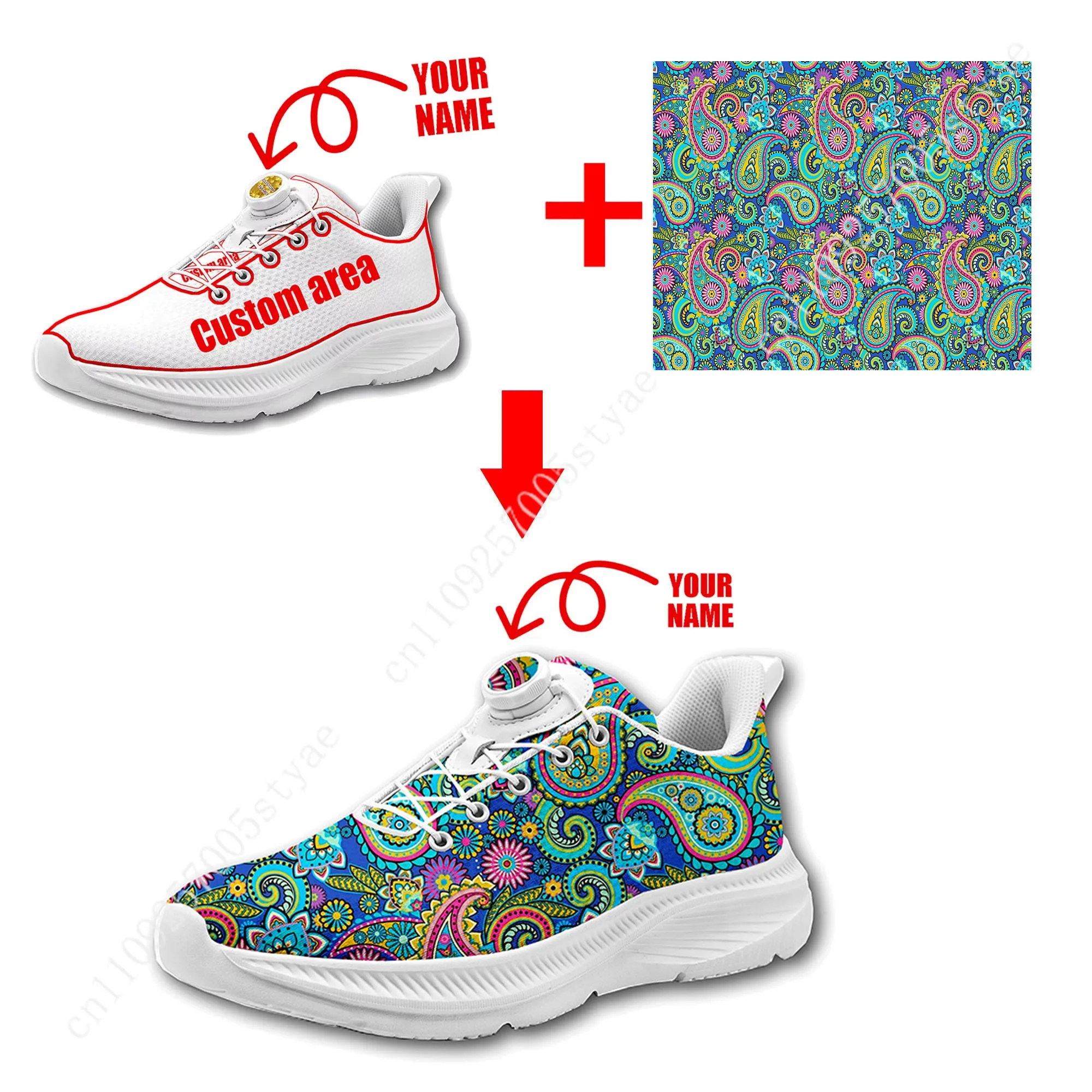 โบฮีเมียน มันดาลา ลายดอกไม้ รอ - Men Shoes Designer บทวิจารณ์และราคา