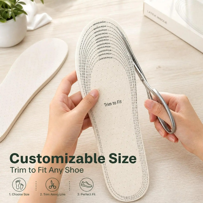 แผ่นรองรองเท้าทำจากผ้าฝ้ายลาเท - Men Shoes Outlet บทวิจารณ์และราคา