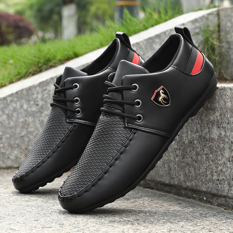 รองเท้าโลฟเฟอร์ลำลองสีพื้นสำหร - Men'S Shoes For Suits บทวิจารณ์และราคา