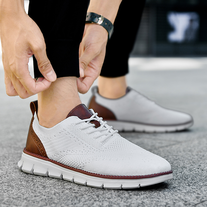 รองเท้าลำลองผู้ชาย คลาสสิก ระบ - Men Shoes Designer บทวิจารณ์และราคา