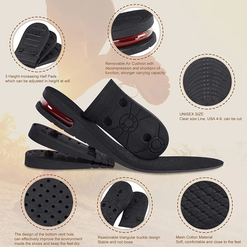 แผ่นรองรองเท้าเพิ่มความสูงแบบม - Men Shoes Outlet บทวิจารณ์และราคา