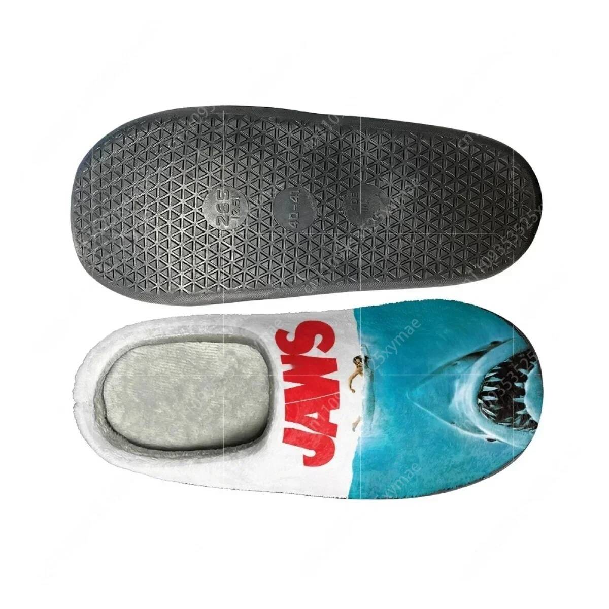 รองเท้าแตะผ้าฝ้ายลายฉลามฟันเลื - Men Shoes Designer บทวิจารณ์และราคา