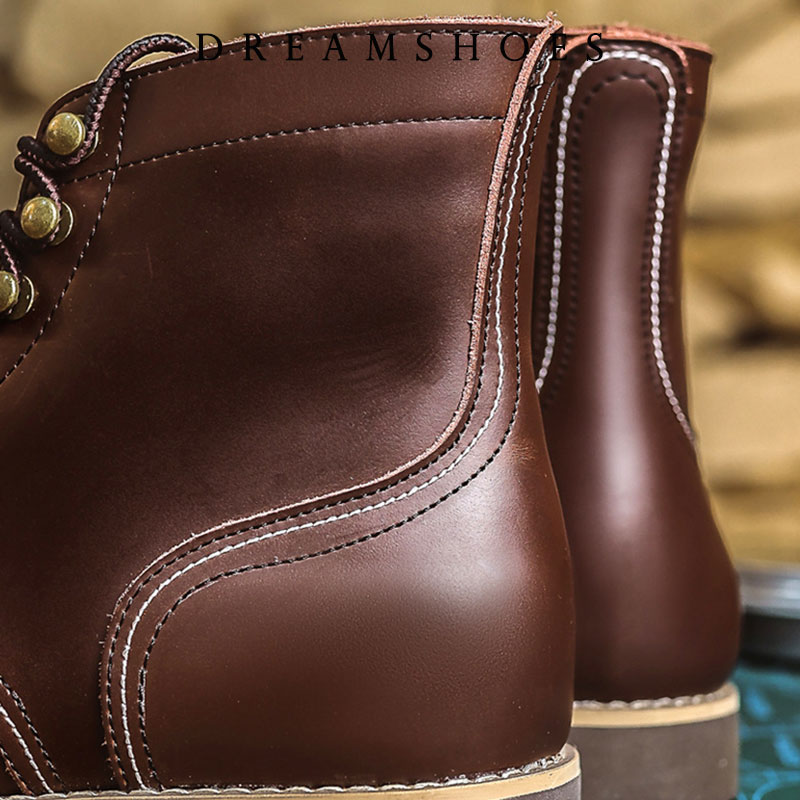 รองเท้าบูทข้อเท้าหนังวัวแท้ทรง - Men Shoes Designer บทวิจารณ์และราคา