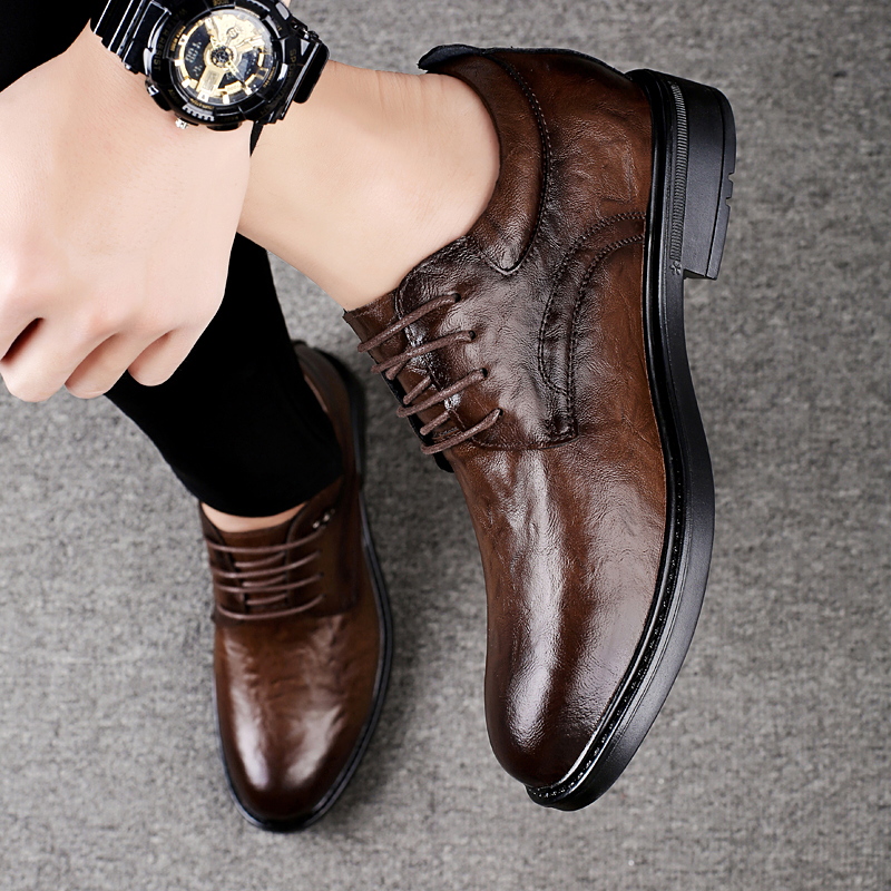 รองเท้าหนังลำลองเสริมส้นสำหรับ - Men'S Shoes For Suits บทวิจารณ์และราคา